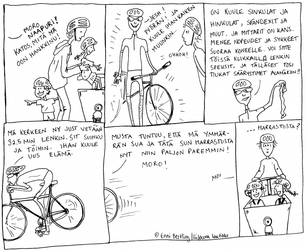2013 kesäkuun sarjis, piirtäjä Enni Bertling.