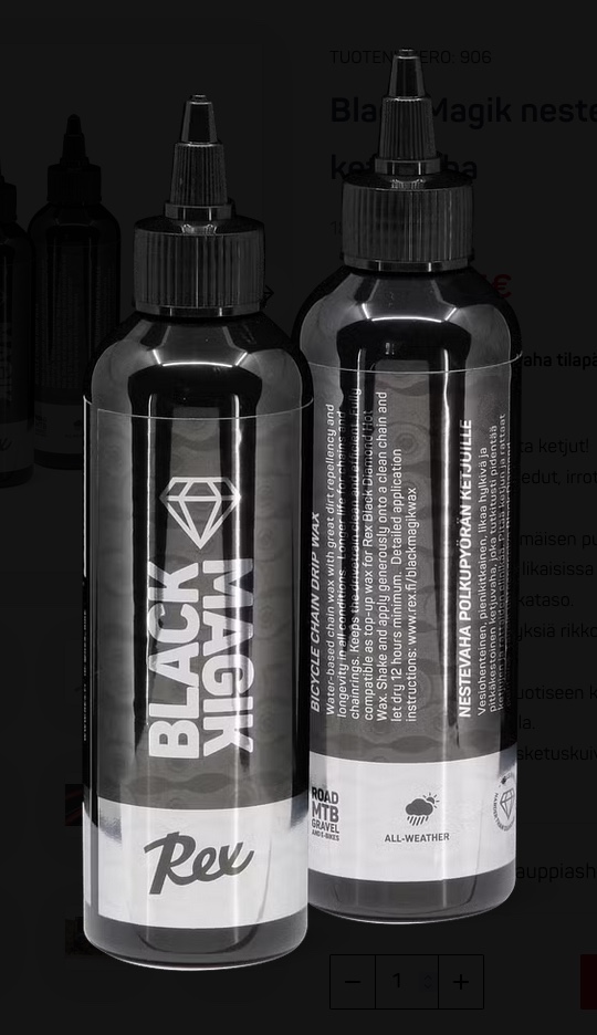 Rex Black Magik nestemäinen ketjuvaha 180 ml - Image 3