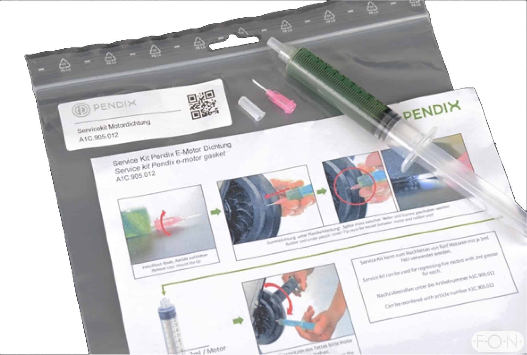 Pendix service kit for greasing